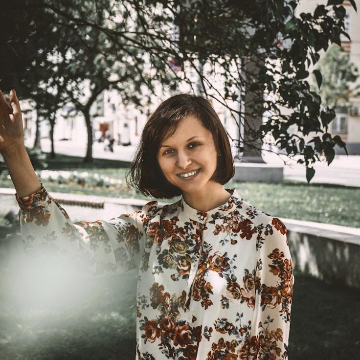 Portrait of Nova Kline, group coordinator and fusion cooking expert